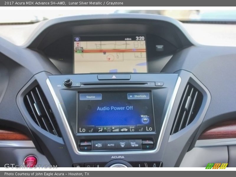 Lunar Silver Metallic / Graystone 2017 Acura MDX Advance SH-AWD