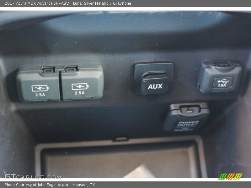 Lunar Silver Metallic / Graystone 2017 Acura MDX Advance SH-AWD