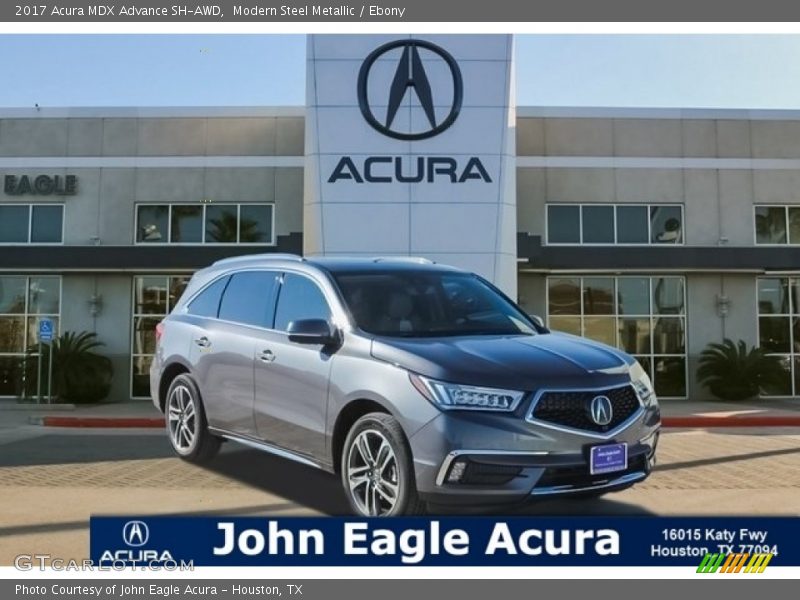Modern Steel Metallic / Ebony 2017 Acura MDX Advance SH-AWD