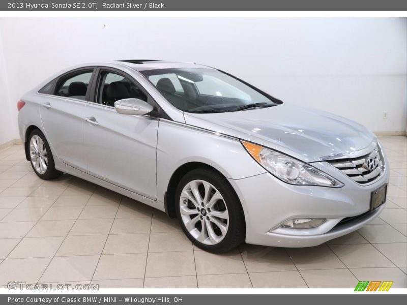 Radiant Silver / Black 2013 Hyundai Sonata SE 2.0T