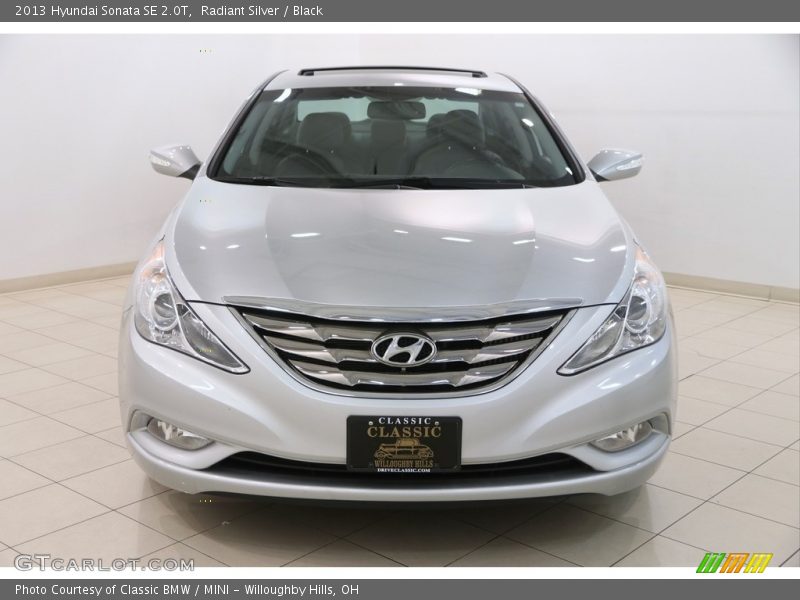 Radiant Silver / Black 2013 Hyundai Sonata SE 2.0T