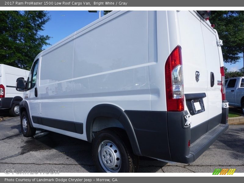 Bright White / Gray 2017 Ram ProMaster 1500 Low Roof Cargo Van