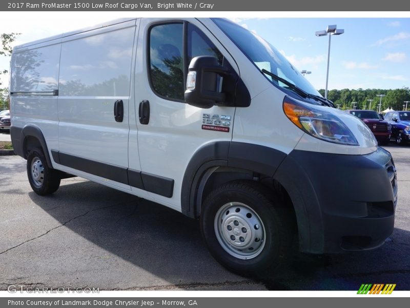 Bright White / Gray 2017 Ram ProMaster 1500 Low Roof Cargo Van