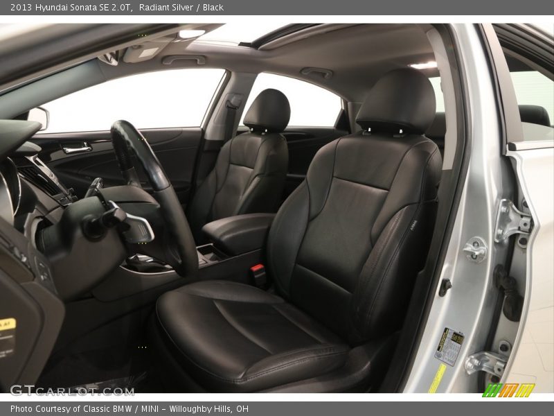 Radiant Silver / Black 2013 Hyundai Sonata SE 2.0T