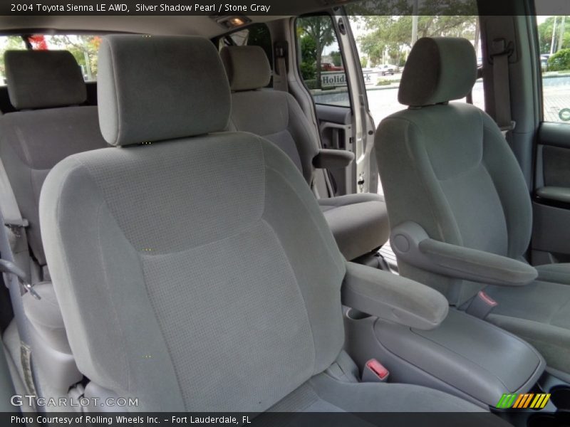 Silver Shadow Pearl / Stone Gray 2004 Toyota Sienna LE AWD