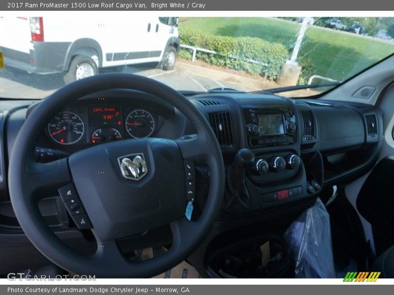 Bright White / Gray 2017 Ram ProMaster 1500 Low Roof Cargo Van