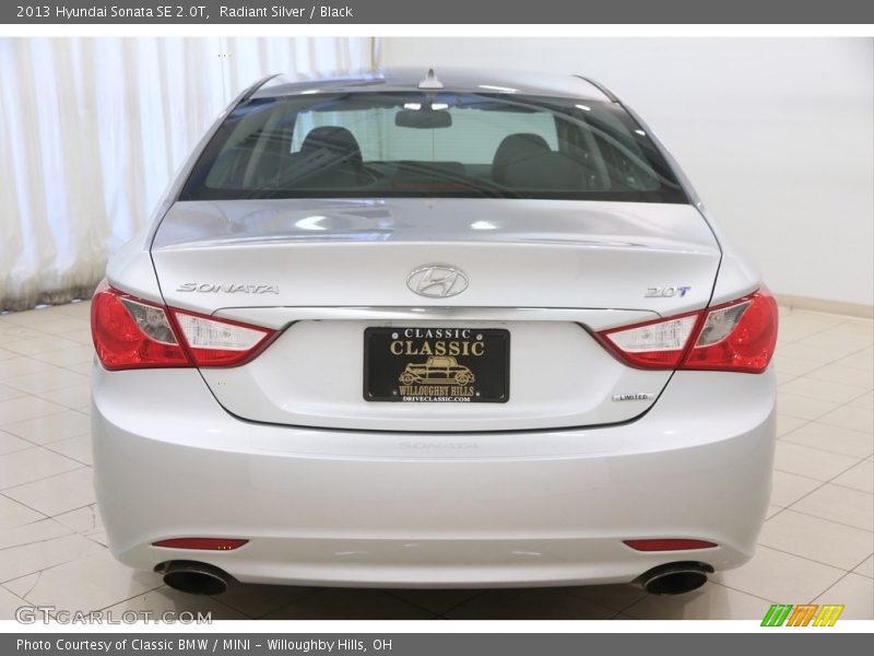 Radiant Silver / Black 2013 Hyundai Sonata SE 2.0T