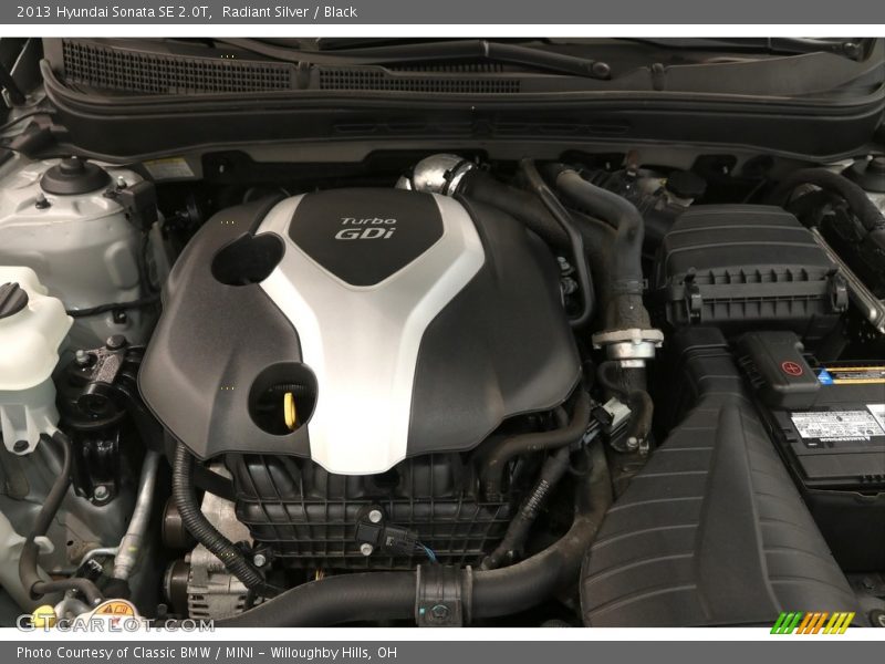 Radiant Silver / Black 2013 Hyundai Sonata SE 2.0T
