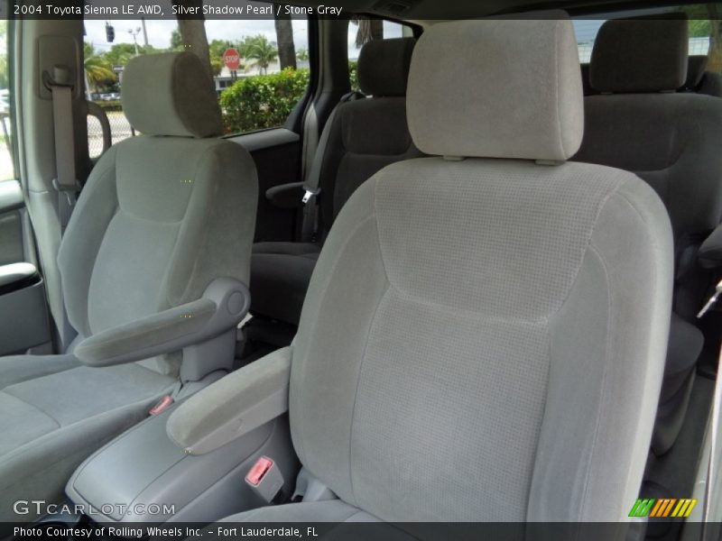 Silver Shadow Pearl / Stone Gray 2004 Toyota Sienna LE AWD