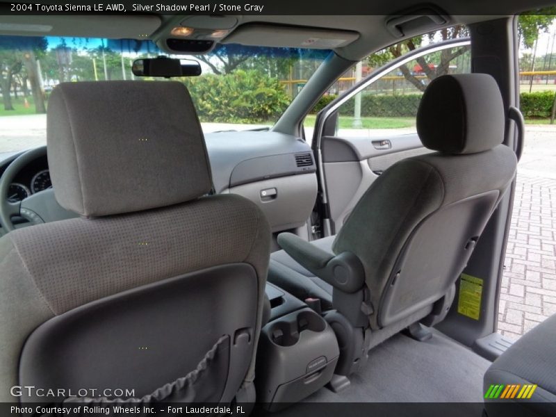 Silver Shadow Pearl / Stone Gray 2004 Toyota Sienna LE AWD