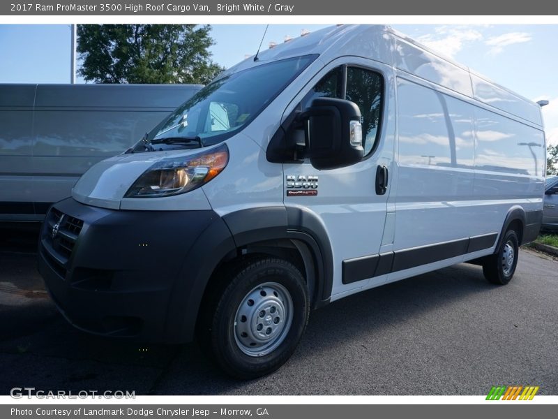 Bright White / Gray 2017 Ram ProMaster 3500 High Roof Cargo Van