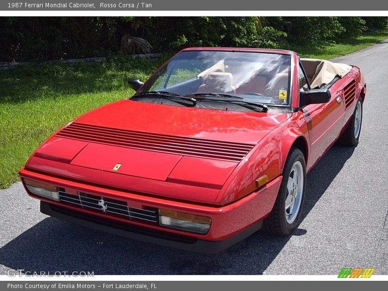 Rosso Corsa / Tan 1987 Ferrari Mondial Cabriolet