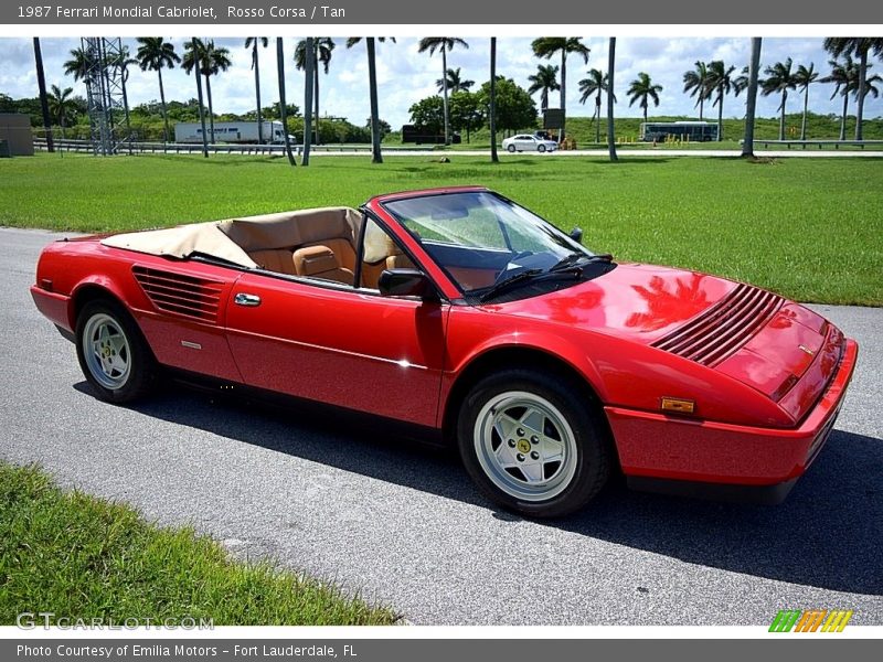 Rosso Corsa / Tan 1987 Ferrari Mondial Cabriolet