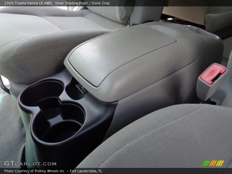 Silver Shadow Pearl / Stone Gray 2004 Toyota Sienna LE AWD