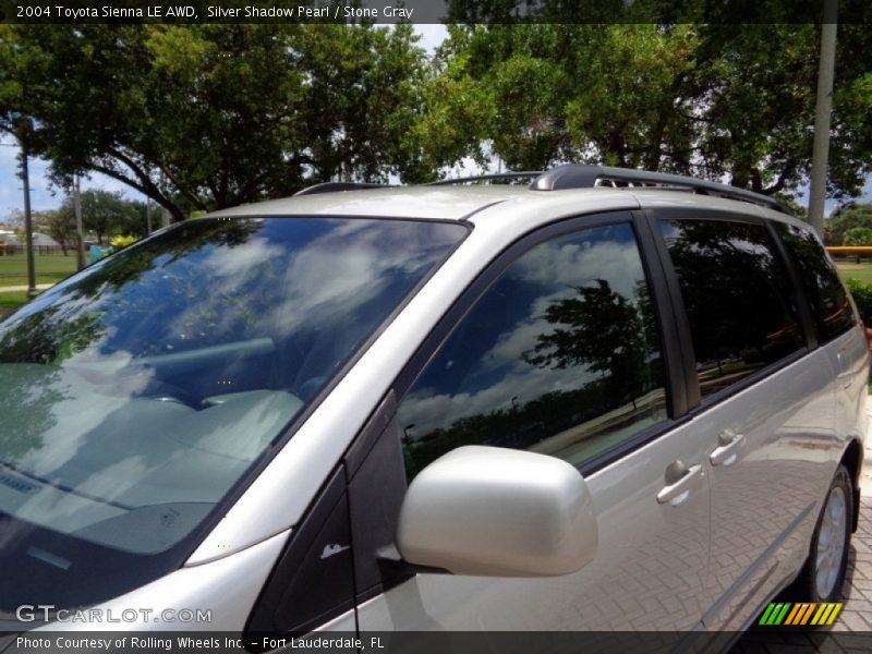 Silver Shadow Pearl / Stone Gray 2004 Toyota Sienna LE AWD