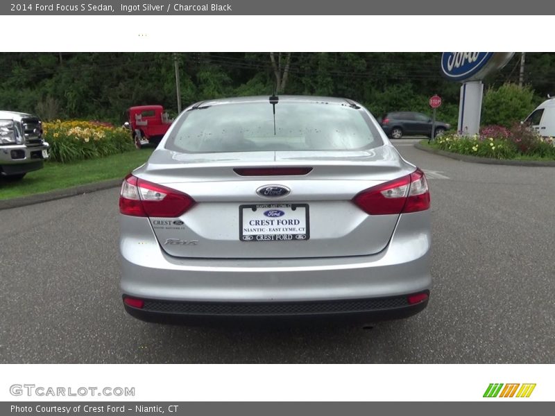 Ingot Silver / Charcoal Black 2014 Ford Focus S Sedan