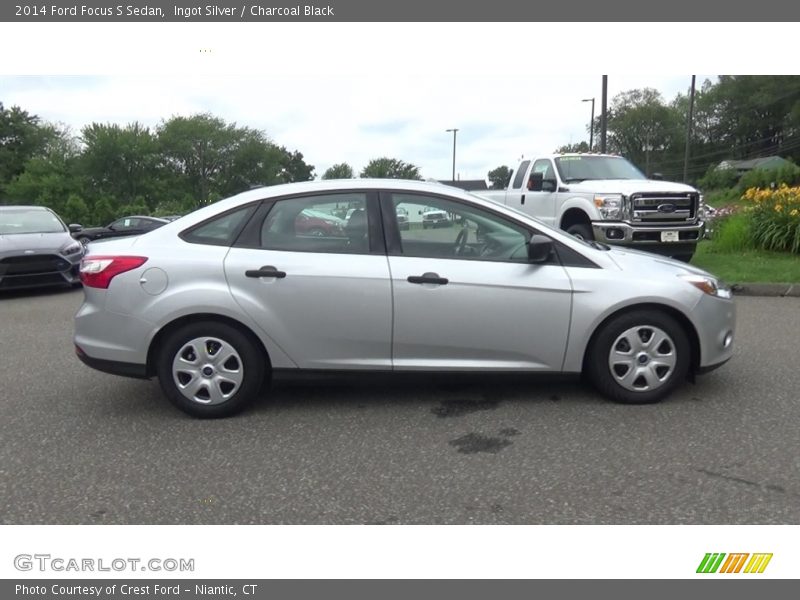 Ingot Silver / Charcoal Black 2014 Ford Focus S Sedan