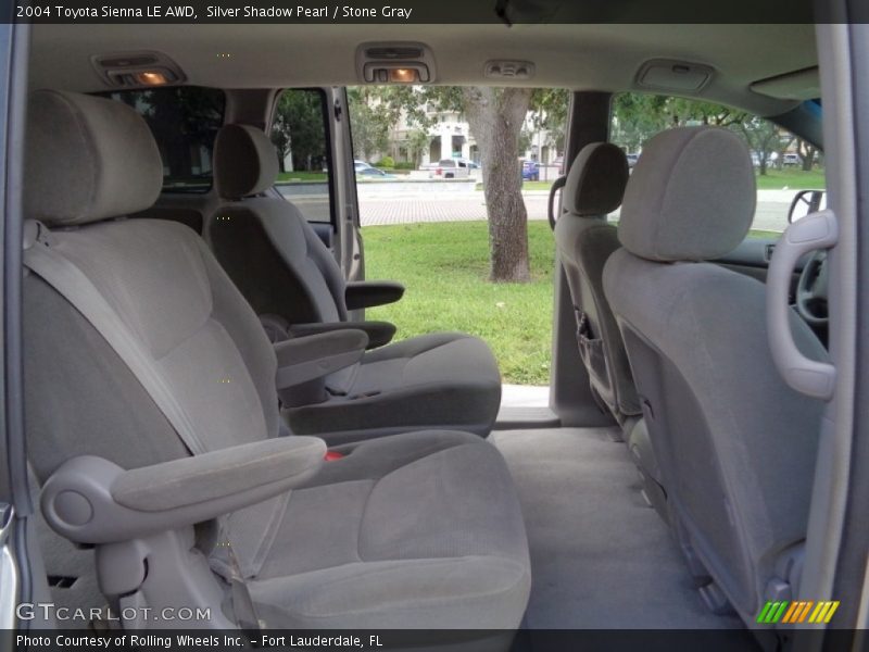 Silver Shadow Pearl / Stone Gray 2004 Toyota Sienna LE AWD