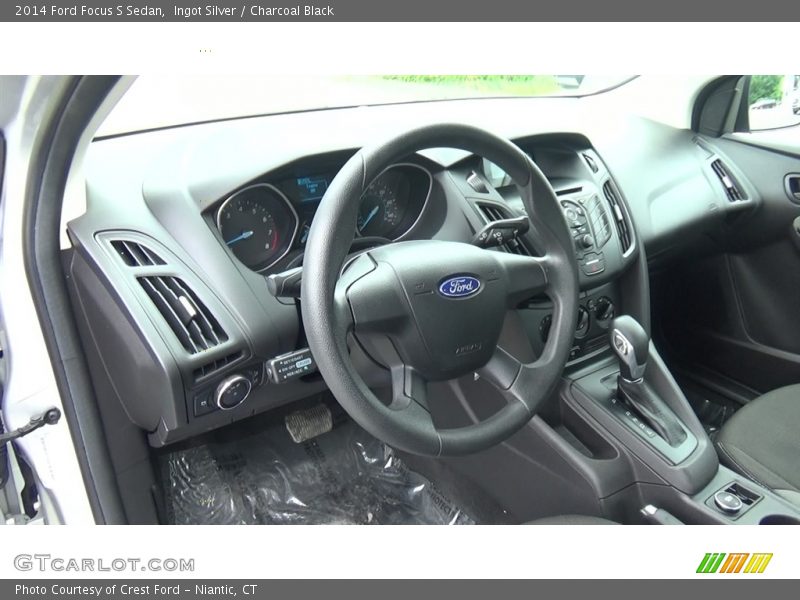 Ingot Silver / Charcoal Black 2014 Ford Focus S Sedan