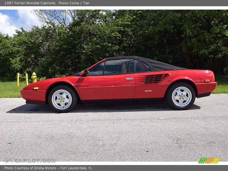 Rosso Corsa / Tan 1987 Ferrari Mondial Cabriolet