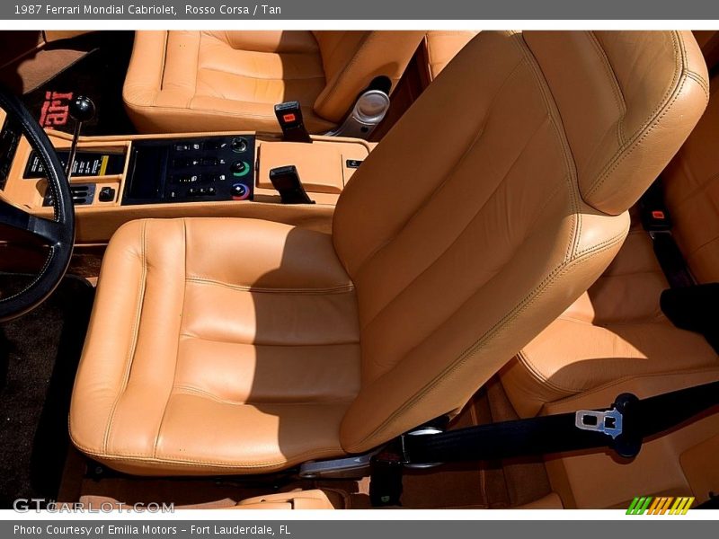 Front Seat of 1987 Mondial Cabriolet