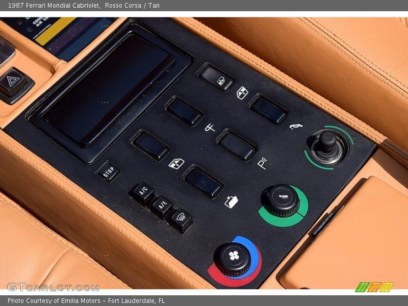 Controls of 1987 Mondial Cabriolet