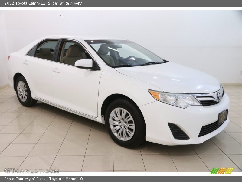 Super White / Ivory 2012 Toyota Camry LE