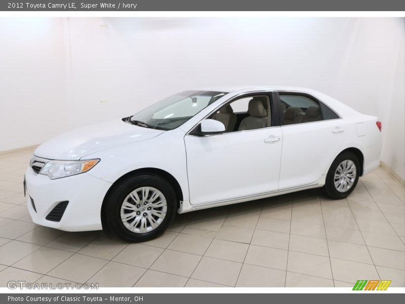 Super White / Ivory 2012 Toyota Camry LE