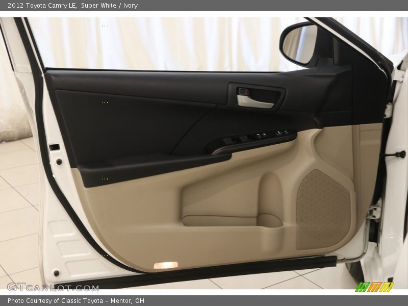 Super White / Ivory 2012 Toyota Camry LE