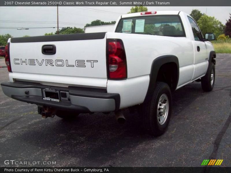 Summit White / Dark Titanium 2007 Chevrolet Silverado 2500HD Classic Work Truck Regular Cab