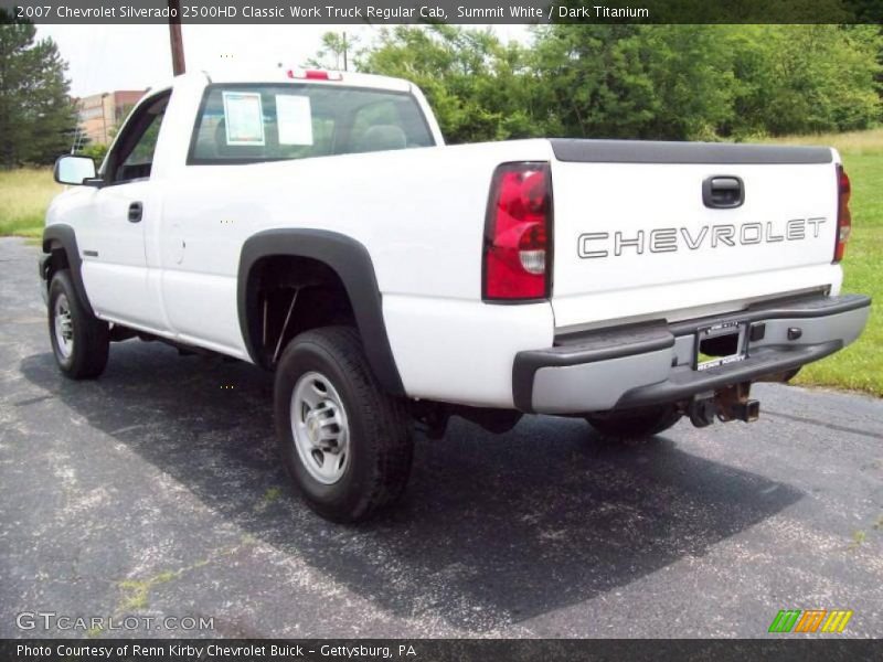 Summit White / Dark Titanium 2007 Chevrolet Silverado 2500HD Classic Work Truck Regular Cab