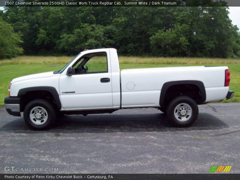 Summit White / Dark Titanium 2007 Chevrolet Silverado 2500HD Classic Work Truck Regular Cab