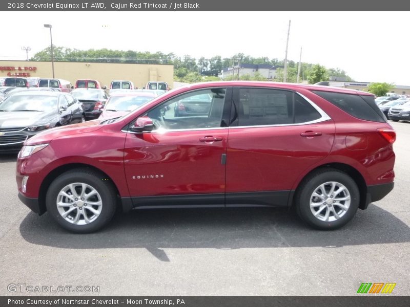 Cajun Red Tintcoat / Jet Black 2018 Chevrolet Equinox LT AWD
