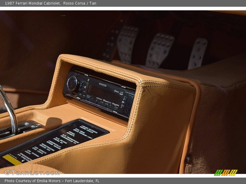Audio System of 1987 Mondial Cabriolet