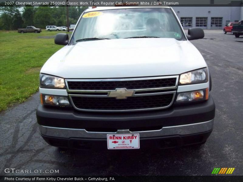 Summit White / Dark Titanium 2007 Chevrolet Silverado 2500HD Classic Work Truck Regular Cab