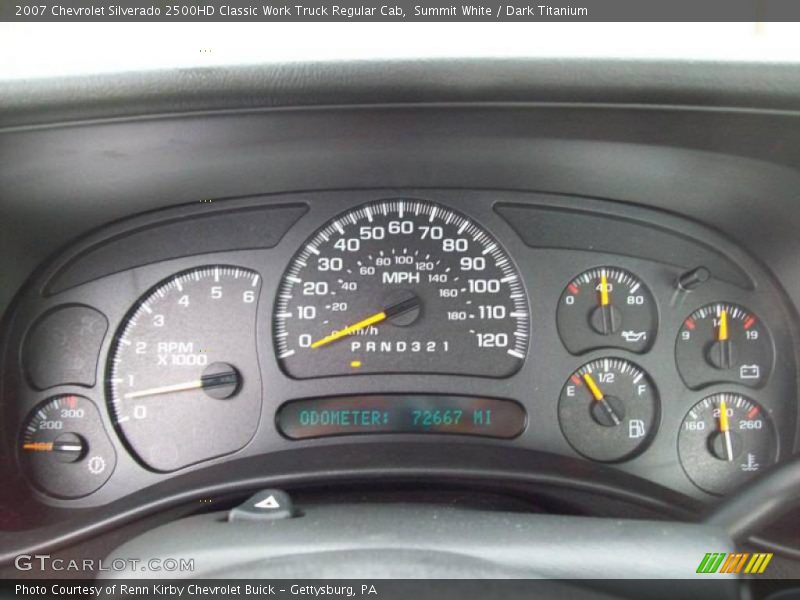 Summit White / Dark Titanium 2007 Chevrolet Silverado 2500HD Classic Work Truck Regular Cab