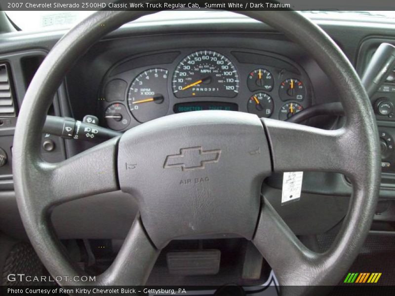 Summit White / Dark Titanium 2007 Chevrolet Silverado 2500HD Classic Work Truck Regular Cab