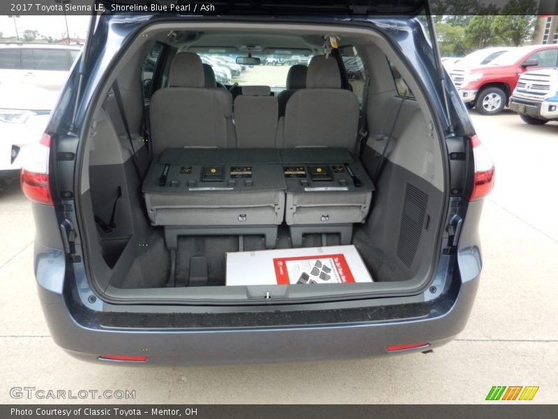 Shoreline Blue Pearl / Ash 2017 Toyota Sienna LE