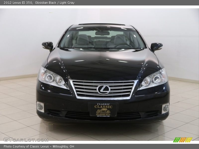 Obsidian Black / Light Gray 2012 Lexus ES 350