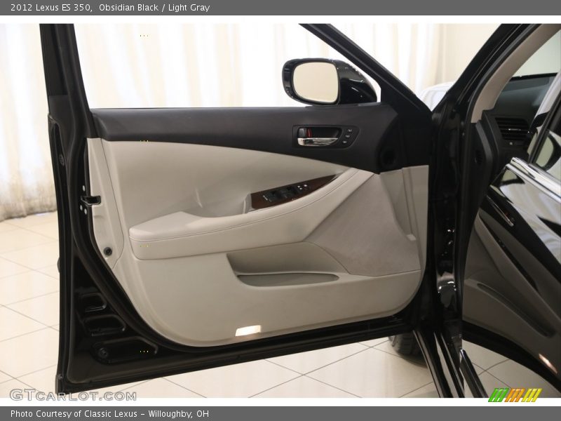 Obsidian Black / Light Gray 2012 Lexus ES 350