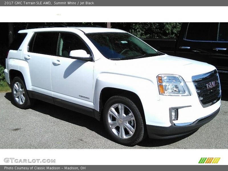 Summit White / Jet Black 2017 GMC Terrain SLE AWD