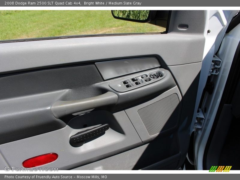 Bright White / Medium Slate Gray 2008 Dodge Ram 2500 SLT Quad Cab 4x4