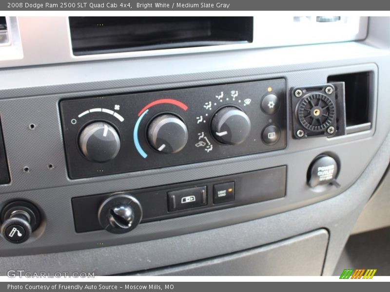 Bright White / Medium Slate Gray 2008 Dodge Ram 2500 SLT Quad Cab 4x4