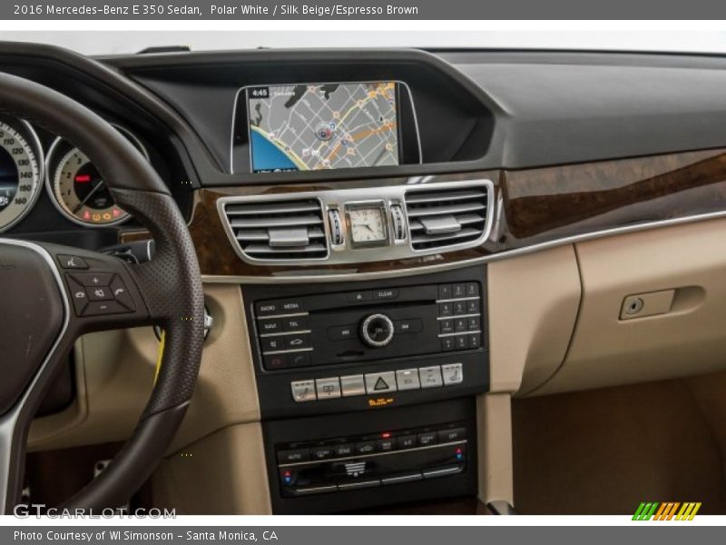 Polar White / Silk Beige/Espresso Brown 2016 Mercedes-Benz E 350 Sedan