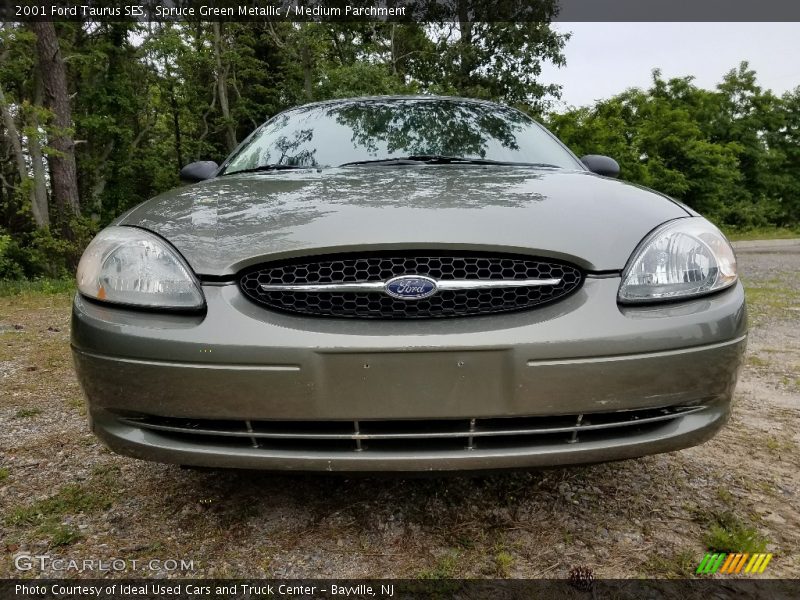 Spruce Green Metallic / Medium Parchment 2001 Ford Taurus SES