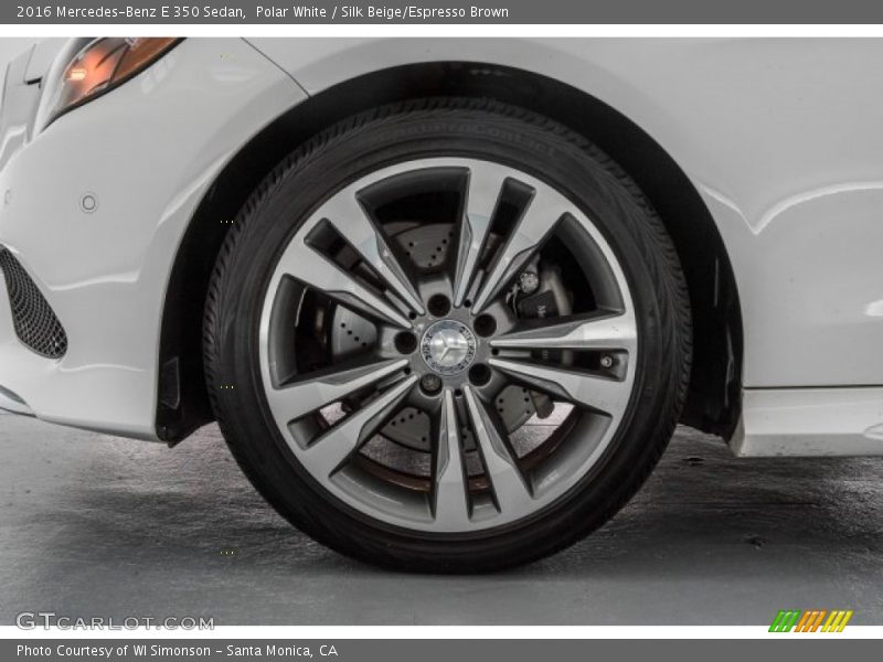 Polar White / Silk Beige/Espresso Brown 2016 Mercedes-Benz E 350 Sedan