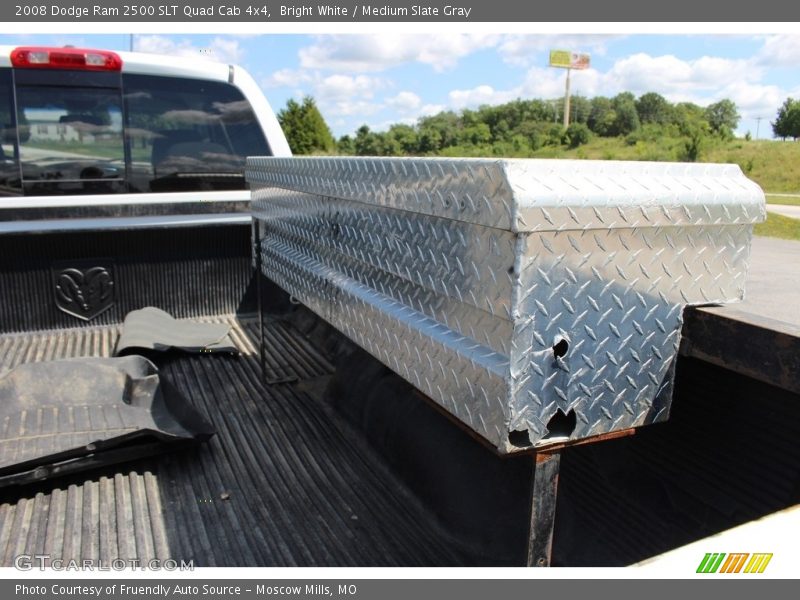 Bright White / Medium Slate Gray 2008 Dodge Ram 2500 SLT Quad Cab 4x4