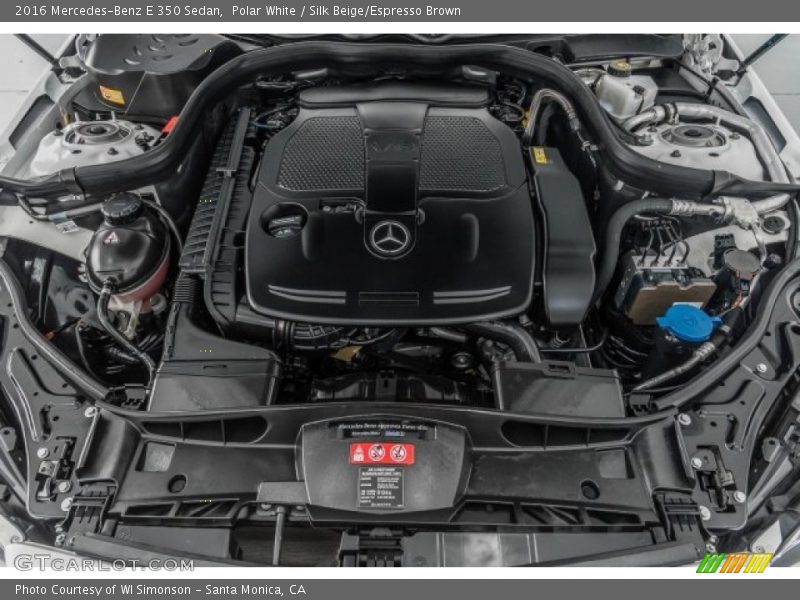 Polar White / Silk Beige/Espresso Brown 2016 Mercedes-Benz E 350 Sedan