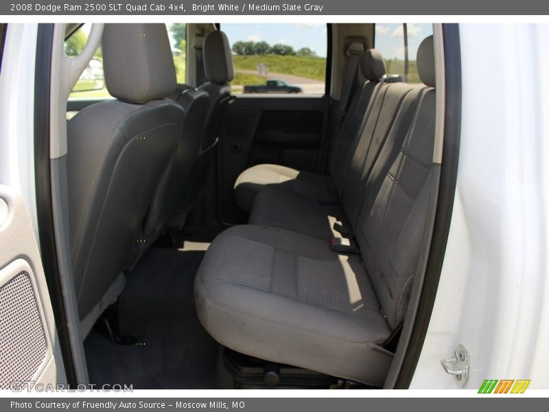 Bright White / Medium Slate Gray 2008 Dodge Ram 2500 SLT Quad Cab 4x4