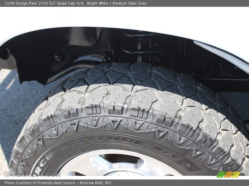 Bright White / Medium Slate Gray 2008 Dodge Ram 2500 SLT Quad Cab 4x4